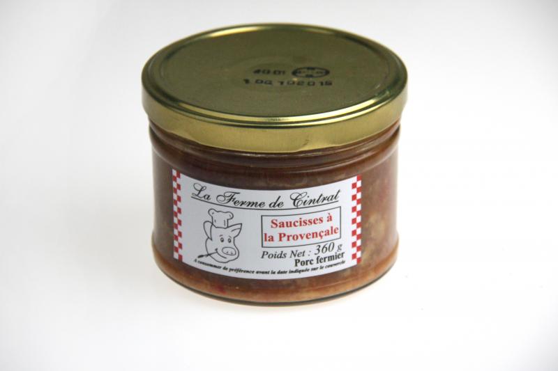 SAUCISSE DE PORC A LA PROVENCALE (LA  FERME  DE  CINTRAT)