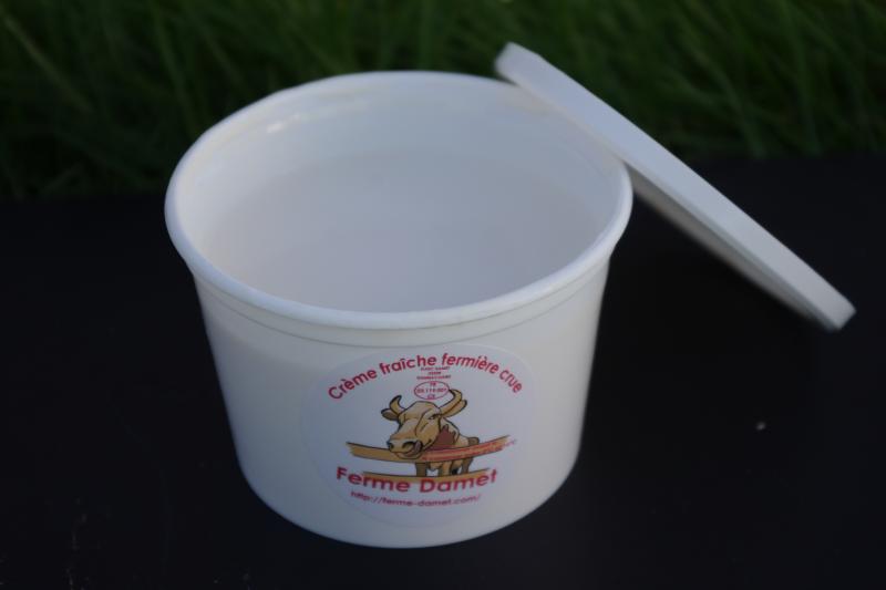 POT DE CRÈME FRAÎCHE 20cL (GAEC DAMET (Le p'tit Damet)) POT DE CRÈME FRAÎCHE 20cL (GAEC DAMET (Le p'tit Damet))