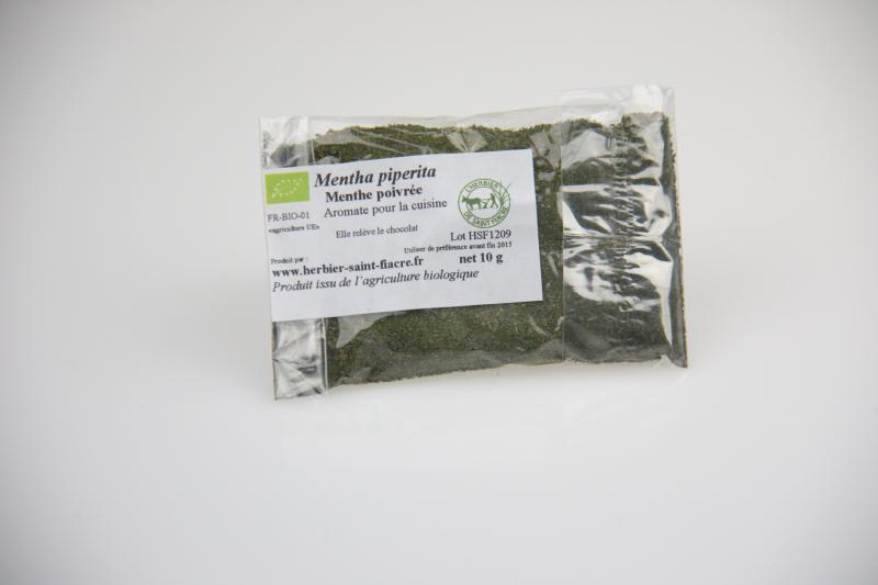 aromate cuisine : la menthe poivrée ou menthe forte (L'Herbier de Saint Fiacre)