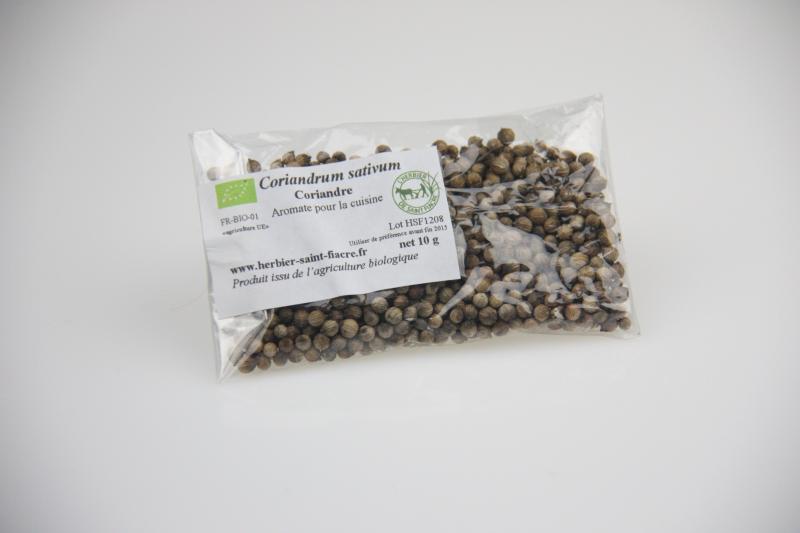 aromate cuisine : la coriandre (L'Herbier de Saint Fiacre)