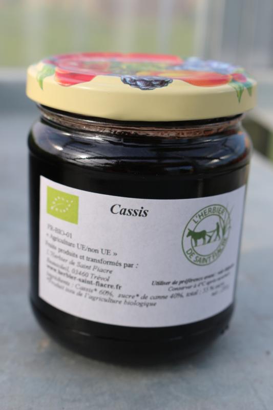 confiture de cassis pot de 230 g (L'Herbier de Saint-Fiacre)