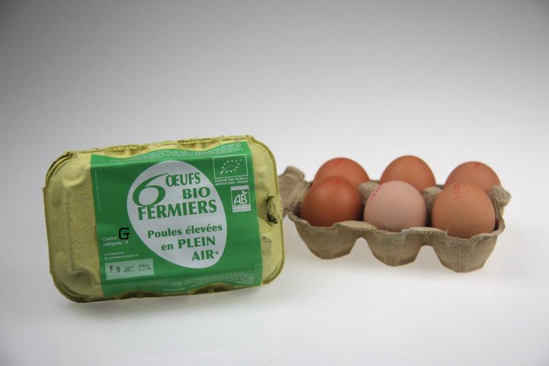 boite de 6 gros oeufs (Kuhn Dominique et Pascal)