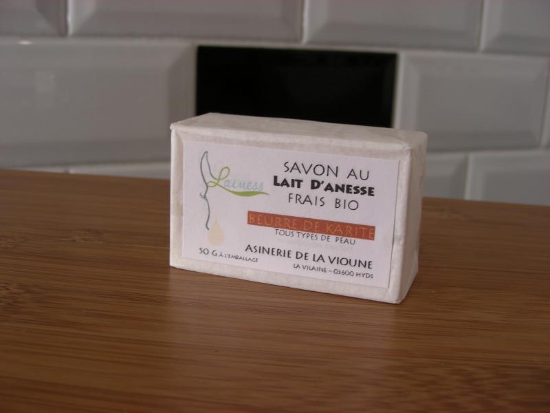 Petit savon de poche au lait d'anesse bio (Asinerie de la Vioune)