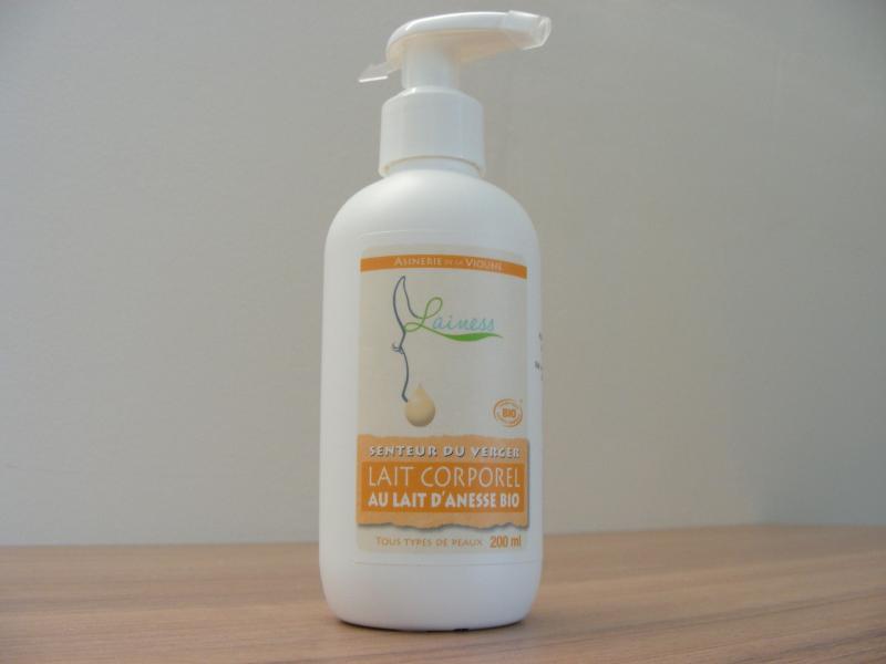 Lait corporel au lait d'anesse bio - lait corporel au lait d'ânesse bio-senteur du verger 200ml 
