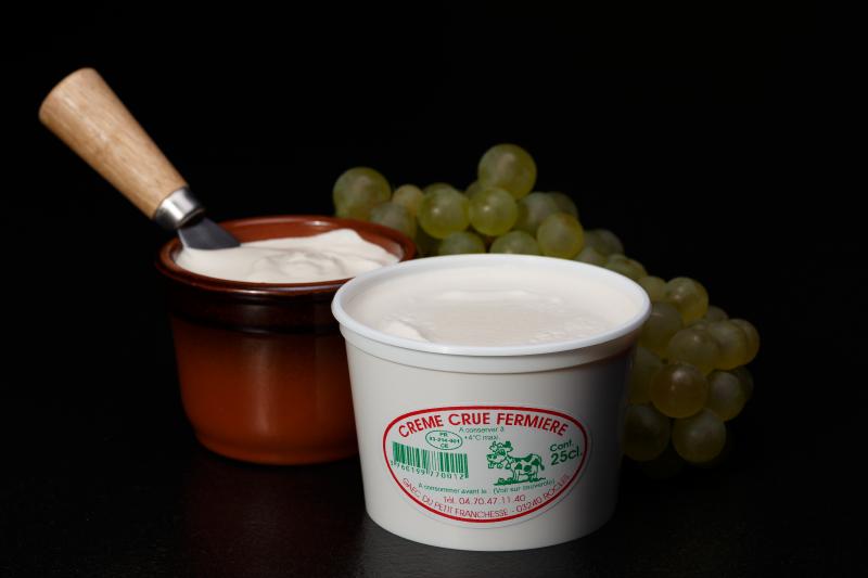 Pot de crème fraiche 25cl (La ferme du petit Franchesse)