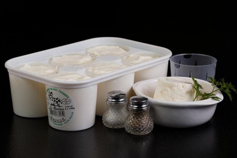 Fromage blanc 6X100grs (La ferme du petit Franchesse)