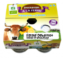 4 Yaourts citrons (FERME DEBARNOT (ferme du grand crottet))