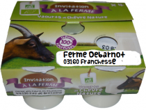 4 Yaourts au lait de chèvre (FERME DEBARNOT (ferme du grand crottet))