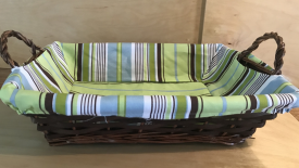 corbeille doublée tissu (Allié Gourmand)