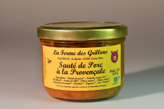 sauté de porc à la provençale (La Ferme des Grillons)