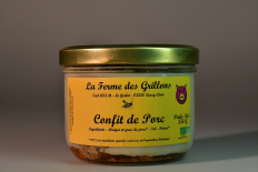 confit de porc 350g (La Ferme des Grillons)